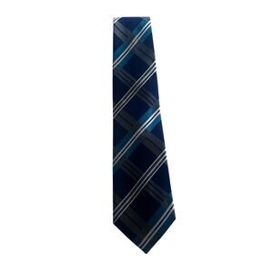 Little Prince Couture Blue Plaid Necktie - One Size